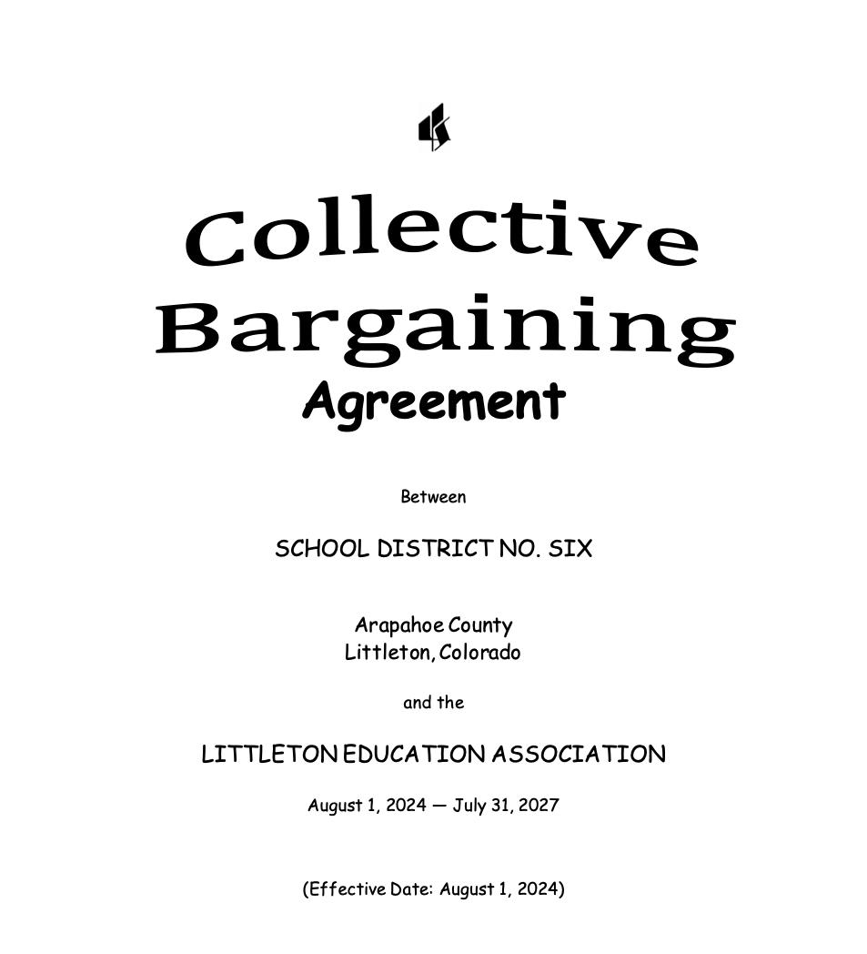 LEA LPS Collective Bargaining Agreement cover